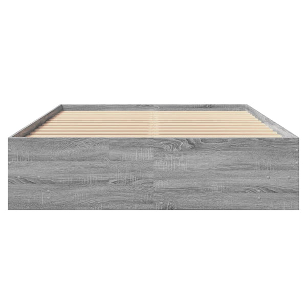 Graues Bettgestell Hristudora 140x190cm (Holz)