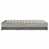 Graues Bettgestell Hristudora 140x190cm (Holz)