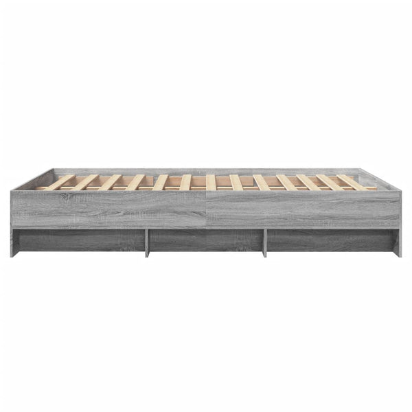 Graues Bettgestell Hristudora 140x190cm (Holz)