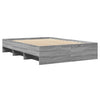 Graues Bettgestell Hristudora 135x190cm (Holz)