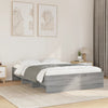 Graues Bettgestell Hristudora 135x190cm (Holz)