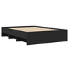 Schwarzes Bettgestell Hristudora 120x190cm (Holz)
