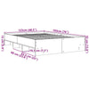 Schwarzes Bettgestell Hristudora 120x190cm (Holz)