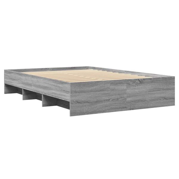 Graues Bettgestell Hristudora 120x190cm (Holz)