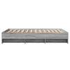 Graues Bettgestell Hristudora 120x190cm (Holz)