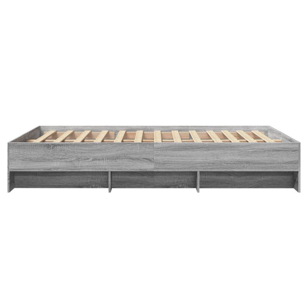 Graues Bettgestell Hristudora 120x190cm (Holz)