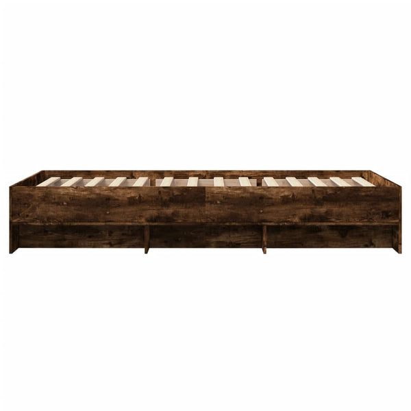 Bettrahmen Hristudora aus Räuchereiche 90x190cm (Holz)