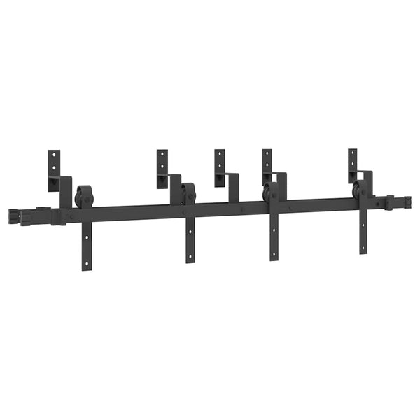 Schiebetürbeschlag Collete Stahl schwarz 152,5 cm