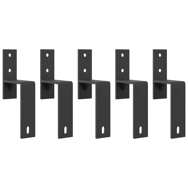 Schiebetürbeschlag Collete Stahl schwarz 152,5 cm