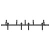 Schwarzes Schiebetür-Montageset Stahl Donn 183 cm