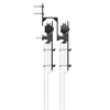 Schwarzes Schiebetür-Montageset Stahl Donn 183 cm