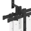 Schwarzes Schiebetür-Montageset Stahl Donn 183 cm