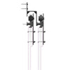 Schwarzes Schiebetürbeschlagset Stahl Donn 213,5cm