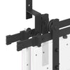 Schwarzes Schiebetürbeschlagset Stahl Donn 213,5cm