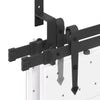 Schiebetürbeschlag aus schwarzem Stahl Hagiear 152,5cm
