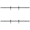 Schwarzes Schiebetürbeschlagset Stahl Marilena 213,5 cm