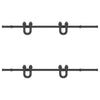 Schwarzes Schiebetür-Montageset Stahl Jorjiana 183cm