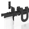 Schwarzes Schiebetür-Montageset Stahl Jorjiana 183cm