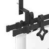 Schwarzes Schiebetür-Montageset Stahl Gugu 152,5 cm