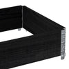 Schwarzer Blumenkasten Terese 80x60cm (Kiefer)
