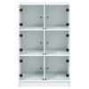 Weißer Schrank mit Türen Seghie 68x37x109cm (Holz)