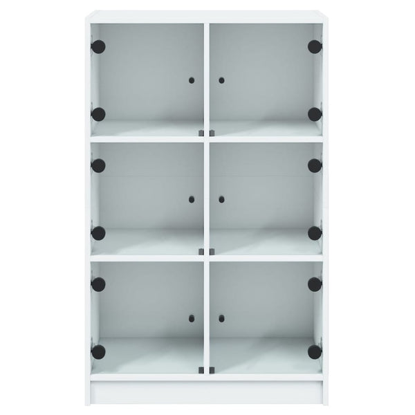 Weißer Schrank mit Türen Seghie 68x37x109cm (Holz)