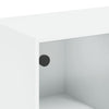 Weißer Schrank mit Türen Seghie 68x37x109cm (Holz)