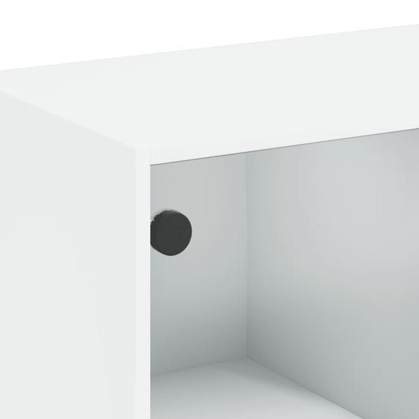 Weißer Schrank mit Türen Seghie 68x37x109cm (Holz)