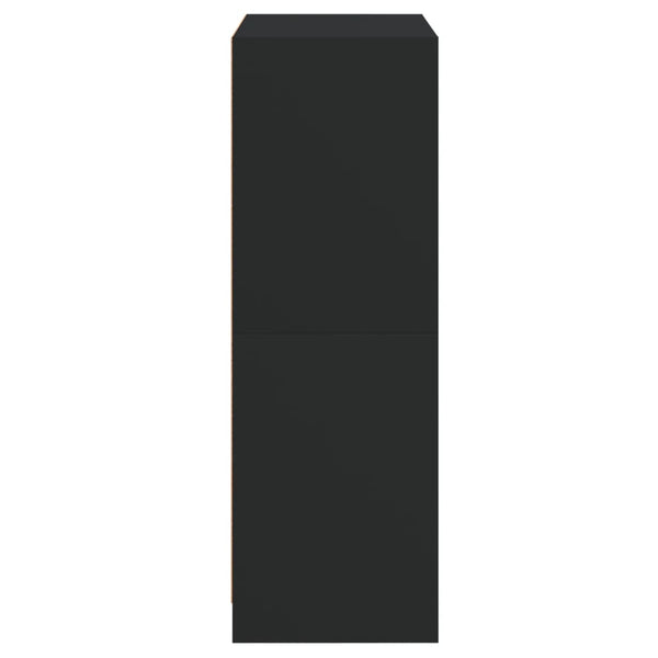 Musta kaappi ovilla Seghie 68x37x109cm (puinen)