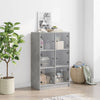 Betongrauer Schrank mit Türen Seghie 68x37x109cm (Holz)