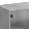 Betongrauer Schrank mit Türen Seghie 68x37x109cm (Holz)