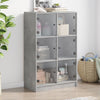 Betongrauer Schrank mit Türen Seghie 68x37x109cm (Holz)