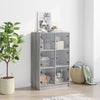 Grauer Schrank mit Türen Seghie 68x37x109cm (Holz)