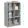 Grauer Schrank mit Türen Seghie 68x37x109cm (Holz)