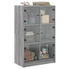 Grauer Schrank mit Türen Seghie 68x37x109cm (Holz)