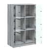 Grauer Schrank mit Türen Seghie 68x37x109cm (Holz)