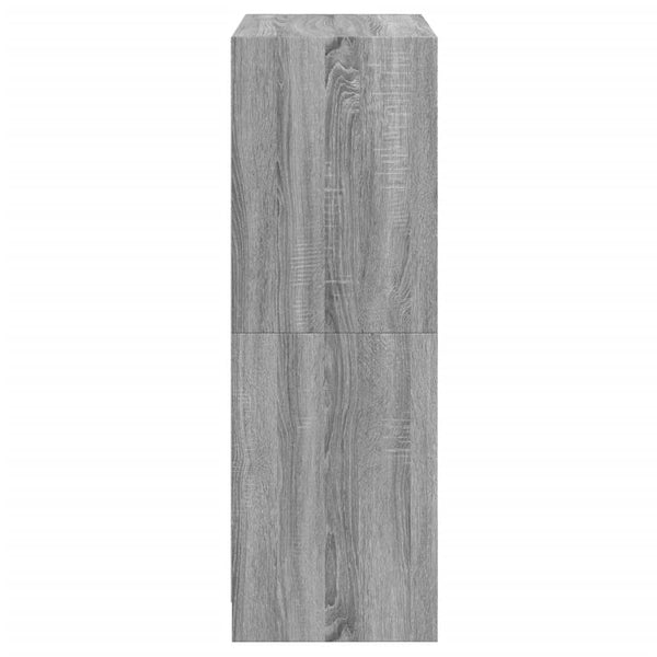 Grauer Schrank mit Türen Seghie 68x37x109cm (Holz)