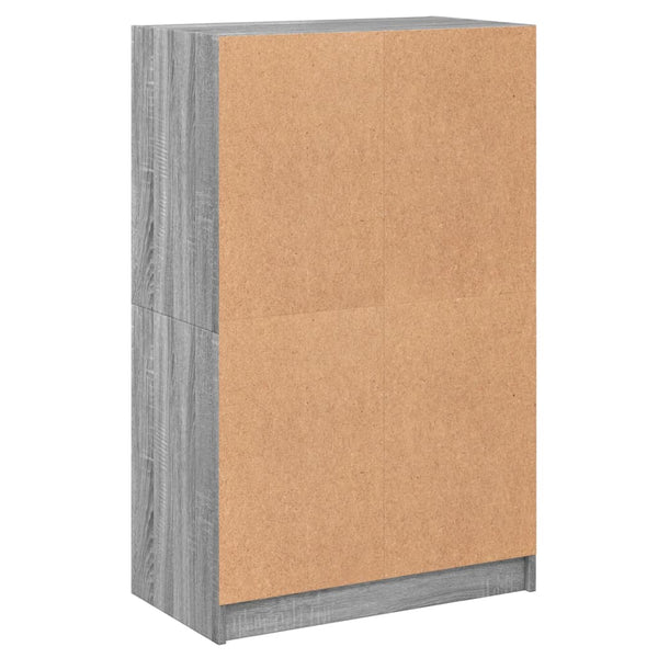 Grauer Schrank mit Türen Seghie 68x37x109cm (Holz)