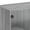 Grauer Schrank mit Türen Seghie 68x37x109cm (Holz)