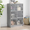 Grauer Schrank mit Türen Seghie 68x37x109cm (Holz)