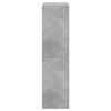 Betongrauer Schrank mit Türen Pearline 68x37x142cm (Holz)