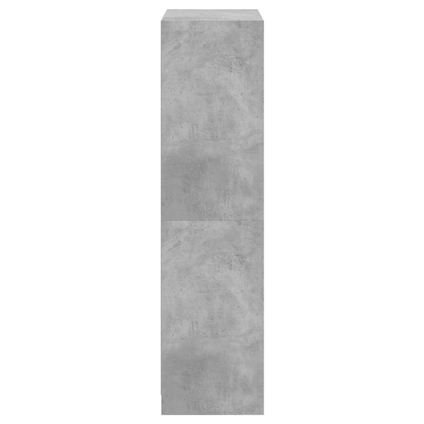 Betongrauer Schrank mit Türen Pearline 68x37x142cm (Holz)