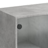 Betongrauer Schrank mit Türen Pearline 68x37x142cm (Holz)