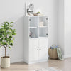 Weißer Schrank mit Türen Jasiah 68x37x142cm (Holz)