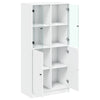 Weißer Schrank mit Türen Jasiah 68x37x142cm (Holz)