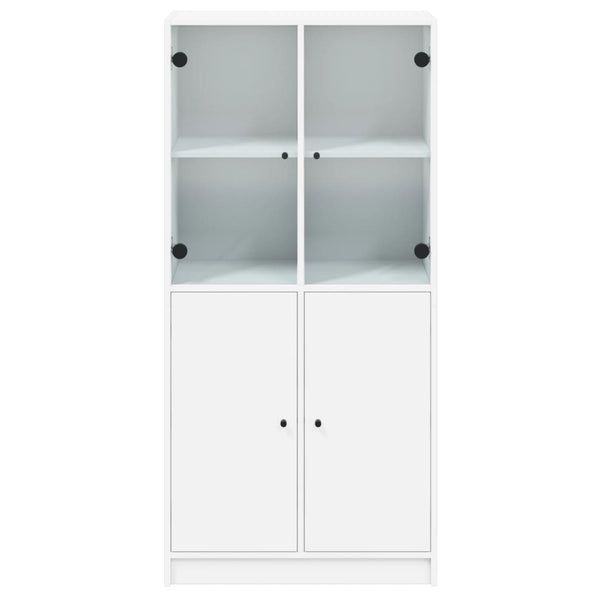 Weißer Schrank mit Türen Jasiah 68x37x142cm (Holz)