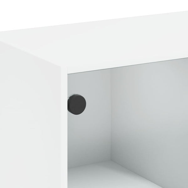 Weißer Schrank mit Türen Jasiah 68x37x142cm (Holz)