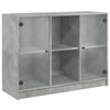 Betongraues Sideboard Buzoescu 102x37x75,5cm (Holz)