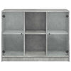 Betongraues Sideboard Buzoescu 102x37x75,5cm (Holz)