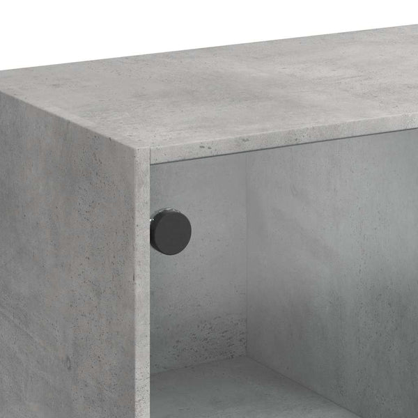 Betongraues Sideboard Buzoescu 102x37x75,5cm (Holz)